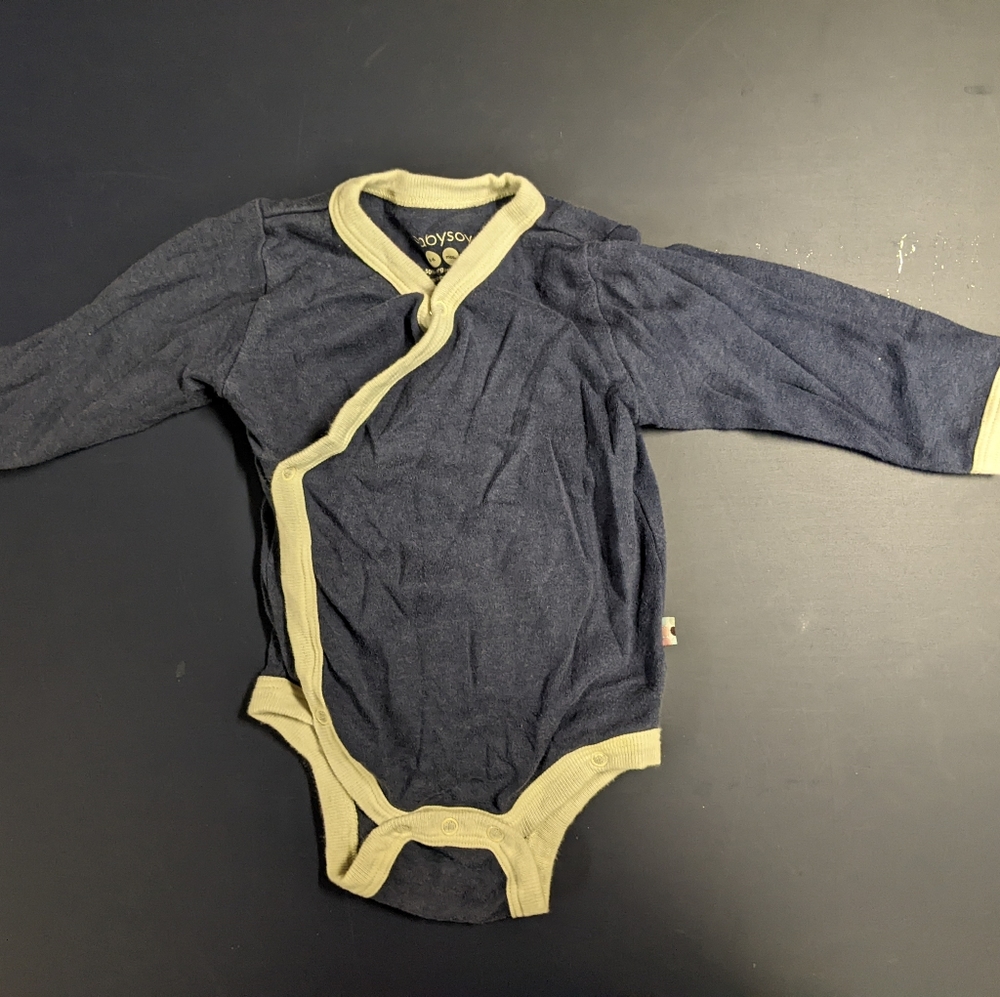 Long sleeve kimono onesie